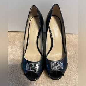 Black Coach Heels
